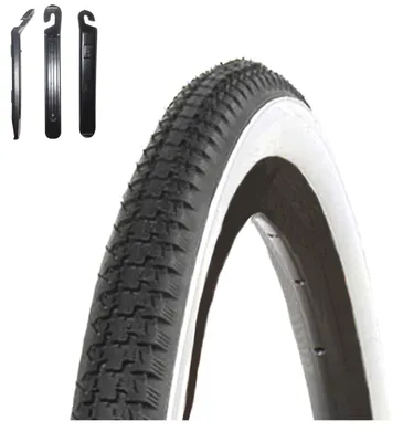 Produktbild von 1 x Kenda K-141 Fahrradreifen 28 x 1 1/2 (40-635) Schwarz/Weiß inkl. Reifenheber
