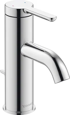 Image de Duravit C.1 Mitigeur monocommande de lavabo S - Chromé Brillant - avec vidage - C11010001010