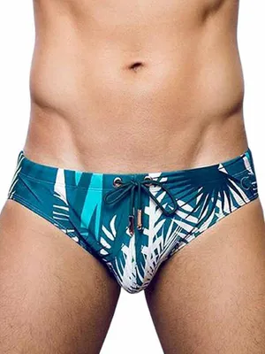 Produktbild von 2Eros Print Swim Briefs Swimwear Feuille Green M
