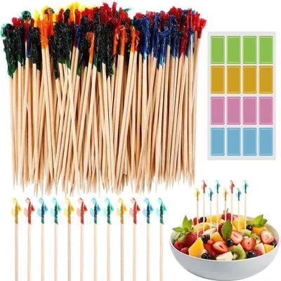 Produktbild von Cocktailspieße, 6,35 cm - Holzspieße - dekorative Party-Spieße - ideal für Fingerfood - Vemera