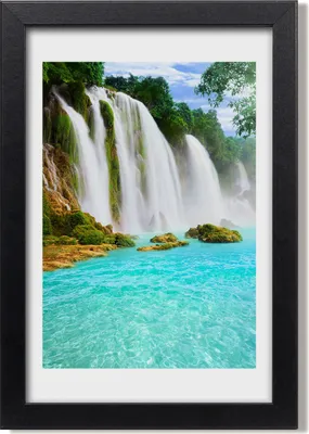 Produktbild von Bild 20x30 MDF-Rahmen, Wandkunst Wasserfall