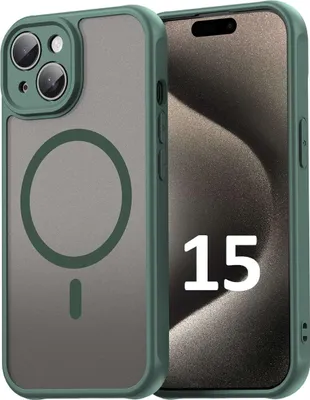 Produktbild von Handyhülle für Apple iPhone 15 Matt Case Schutzhülle Kratzfest Passgenau Grün