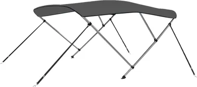 Zdjęcie produktu dla vidaXL 3-Bow Bimini Top Anthracite 183x180x137 cm
