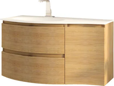 Produktbild von Unterschrank BadenHaus Vague 34 cm breit Tabak Eiche fertig montiert 54835