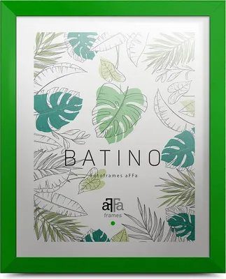 Produktbild von aFFa frames, Batino, Bilderrahmen aus Holz, Hell, Rechteckig, mit Acrylglasfront, HDF-Hintergrund, Grün, 40x60 cm