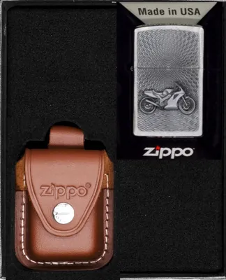 Produktbild von ZIPPO Feuerzeug-Set MOTOR BIKE EMBLEM Geschenk No4