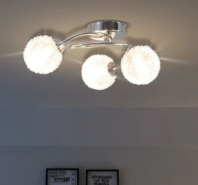 vidaXL Lampa sufitowa z 3 żarówkami LED G9 120 W