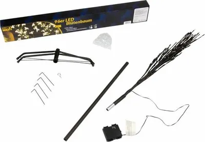 Obrázek produktu pro Vánoční dekorace světelný strom 150 cm, 96 LED, teple bílá