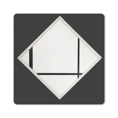 Produktbild von MuchoWow® Mauspad Mousepad Komposition 4 - Piet Mondrian 20x20 cm - Mousepads - Maus Mat - Pad - Mausunterlage - Desk Mat - Bureauartikeln