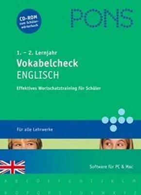 Produktbild von PONS Vokabelcheck Englisch, 1.-2. Lernjahr, 1 CD-ROM u. Vokabelheft