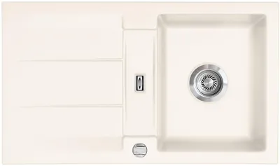 Produktbild von Spüle KeraDomo GENEA 87 in JASMIN mit Excenterbedienung / Einbauspüle