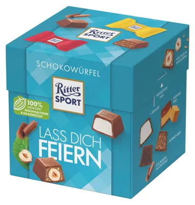 Image de Ritter SPORT 5407168007 Ritter SPORT lass dich feiern Schokolade 22 St./176,0 g