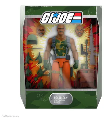 Zdjęcie produktu dla Figurka akcji GI Joe Ultimates, seria 5, postać Roadblock, wysokość 20 cm