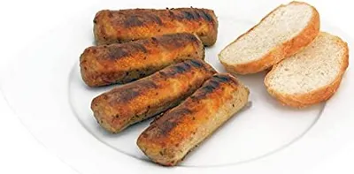 Zdjęcie produktu dla Kiełbasa wołowa z serem – 100% wołowiny | Kiełbasa wołowa bez osłonki | Kiełbasa wołowa | Kiełbaski wołowe do grillowania i smażenia (Käsegriller 400 g)