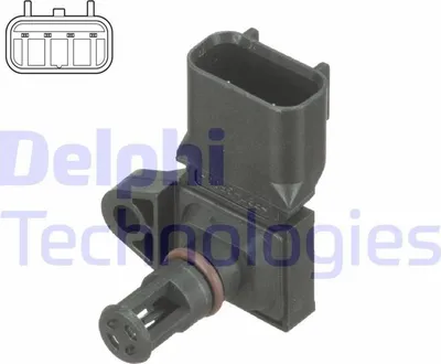 Produktbild von DELPHI PS10217 Ladedrucksensor für FORD Fiesta Mk6 Schrägheck (JA8, JR8) Saugrohr