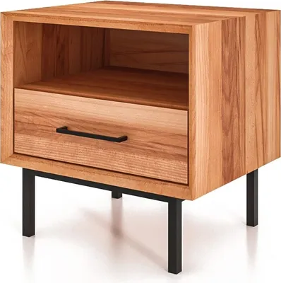 Productafbeelding van Nachtkastje van massief hout, naturel geolied