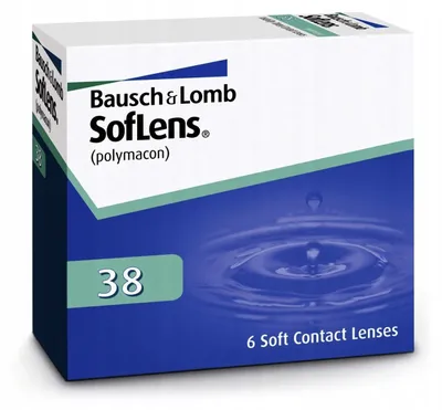 SofLens 38 6 szt. Soczewki Kontaktowe Miesięczne. BC: 8.7; Moc: -0,50