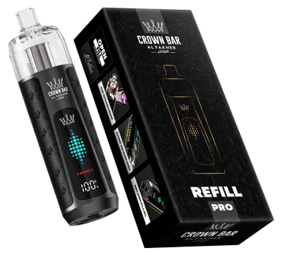 Produktbild von Al Fakher Crown Bar Refill Pro Akkuträger – wiederaufladbares Pod-System, 1000 mAh, 16 ml Refill Tank, USB-C, DTL & MTL