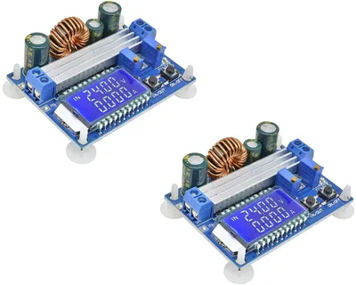 2 Stück 35W DC 5,5-30V auf 0,5-30V LCD Step Up Down Konverter