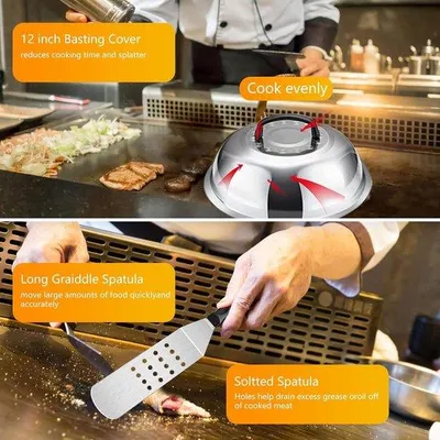 Produktbild von Famanu Grillzubehörset 42-teilig - Edelstahl, Tragetasche, Thermometer