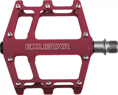 Produktbild von Exustar Plattformpedal MTB/BMX rot Industriegelagert.