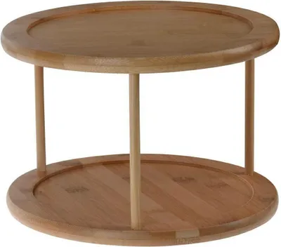 Produktbild von Excellent Houseware Drehteller Bambus 25x18 cm Dekoration