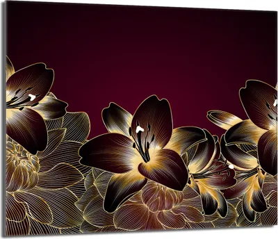 Obrázek produktu pro Skleněná deska 60x52 s keramickým krytem varné desky Splashback Deco Deska na krájení, orchidejově hnědá