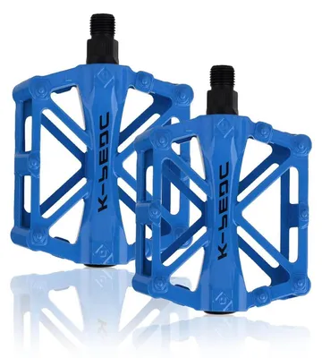 Obrázok produktu pre Pedále na bicykel, hliník, vhodné pre horské bicykle, BMX a cestné bicykle, s rozmerom 9/16 palca, s protišmykovou povrchovou úpravou, dostupné v 5 farbách