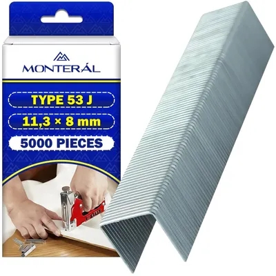 5000 Klammern Typ 53 J, 11,3 x 8 mm, für Heftgeräte
