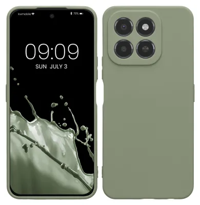 Produktbild von kwmobile Handyhülle für HONOR X6C Hülle - weiches Handy Silikon Case - Schutzhülle Cover - Graugrün