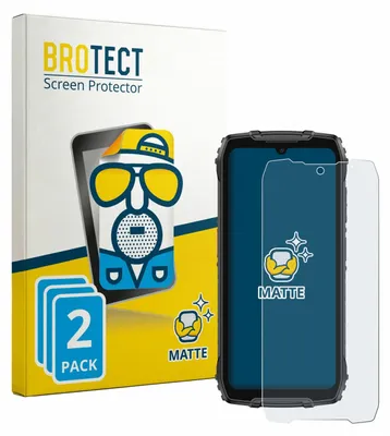 Produktbild von 2x BROTECT Schutzfolie für Ulefone RugKing 4 Pro Displayschutz Displayschutzfolie Folie Matt Entspiegelungsfolie
