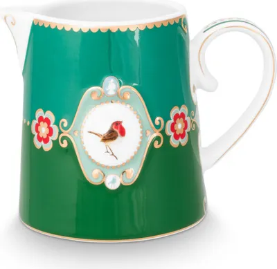 Produktbild von PIP STUDIO Love Birds Medallion Krug grün 270ml