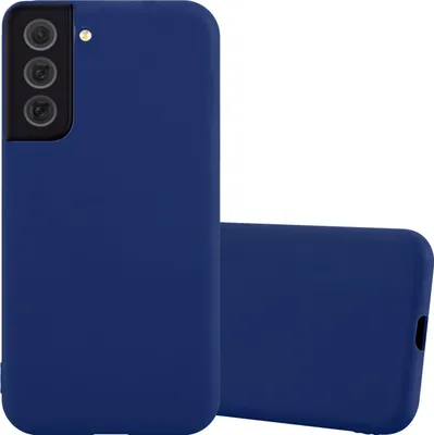 Produktbild von Cadorabo Hülle für Samsung Galaxy S22 Schutzhülle in Blau Handyhülle TPU Silikon Etui Case Cover