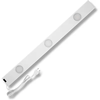 Image de Spot encastré LED blanc, 75 cm, 9W, 750 lumens, lumière blanche neutre (4000K), avec détecteur de mouvement