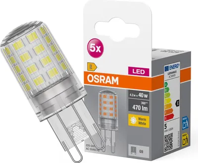 Immagine prodotto di Osram 4058075758087 Lampadina LED Bianco caldo 2700 K 4,2 W G9 E