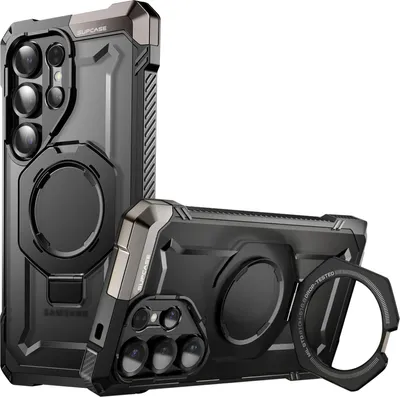 Obrázek produktu pro Pouzdro Supcase, kryt pro Samsung S25 Ultra, nárazuvzdorné, kroužek MagSafe a podpora videa, černé