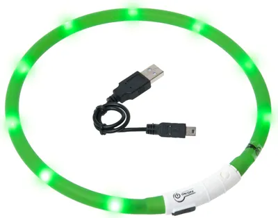 Obrázok produktu pre Karlie Collar Sil Visio Light Grn 70X1