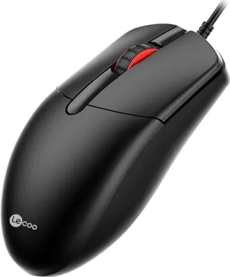 Produktbild von Lenovo Lecoo MS103 USB Maus Kabelgebunden 1000 DPI 3 Tasten Schwarz