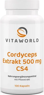 Produktbild von Vitaworld Cordyceps Extrakt 500 mg Kapseln, 100 St. Kapseln