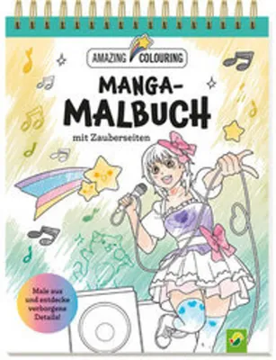 Produktbild von Manga-Malbuch mit Zauberseiten. Tolles Geschenk für Fans!