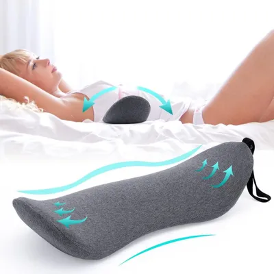 Produktbild von Solidchoice – Ergonomisches Lendenkissen aus Memory-Schaum für Rückenschmerzen – Ideal für Zuhause und im Büro