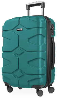 Image de HAUPTSTADTKOFFER - X-Kölln - Valise à main trolley avec soufflet d'extension 4 roues robuste coque dure valise de voyage extensible, serrure TSA 50 L,Aquagrün