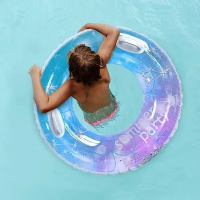 Produktbild von Großer, aufblasbarer Glitzer-Schwimmring für Erwachsene – Glitzer-Schwimmring für Pool- und Strandpartys