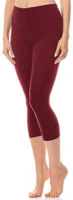 Image de Leggings 3/4 pour femme Antié en coton AN60-101 (bordeaux, XL)
