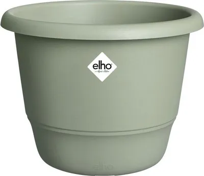 Image de Pot de fleurs rond - ELHO - Amiga Round 55 - 55 L - Ø 55 x H 51 cm - Vert - Extérieur
