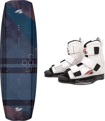 Produktbild von F2 Set Wakeboard Coast Petrol 144cm mit Wakebindung Team Boot L/XL