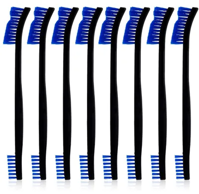 Productafbeelding van Set van 4 Dubbelseitige Nylon Reinigingsborstels voor Detailreiniging