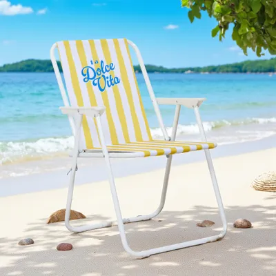 Image de Chaise Pliante Dolce Vita Jaune