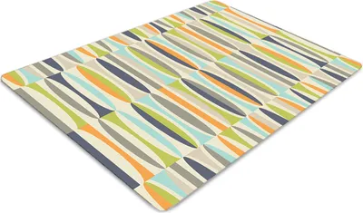 Obrázek produktu pro Podložka pod kancelářskou židli 120 cm x 90 cm Podložka pod kancelářskou židli - retro vzor