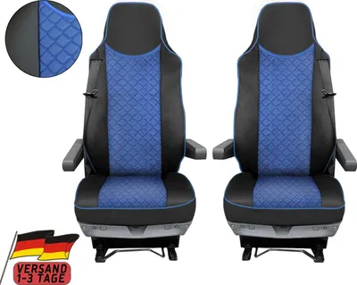 Immagine prodotto di Coprisedili per camion Per MAN TGX TGL TGS 2015-2020 Coprisedili in ecopelle blu